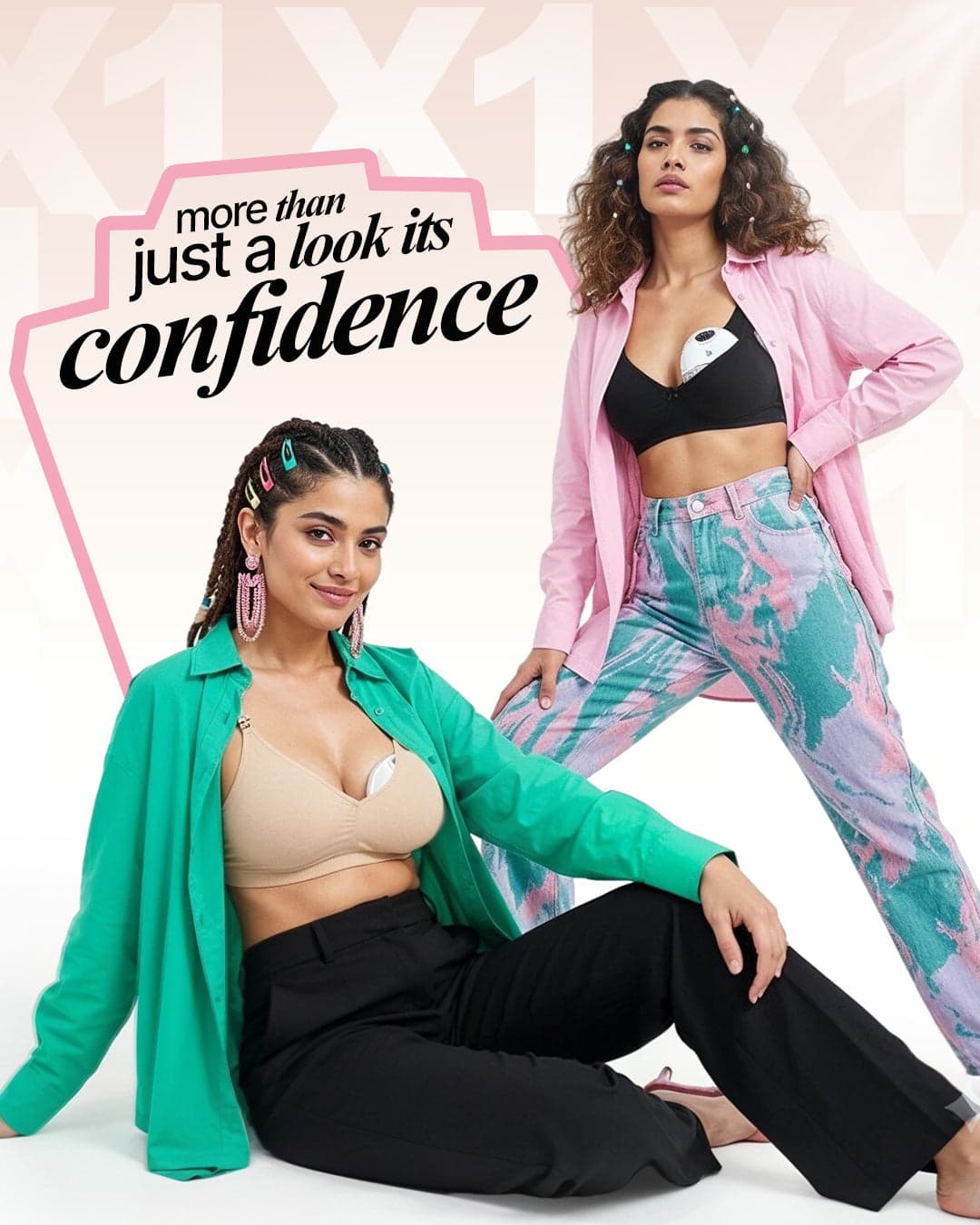 The wearable pump worn confidently in daily wear